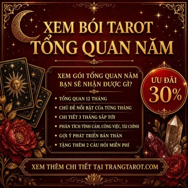 Xem bói Tarot tổng quan 2025 chi tiết từng tháng